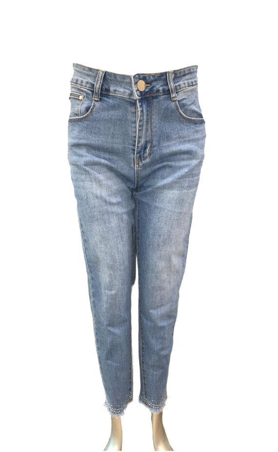 Women's jeans with rhinestones 9000 Fiorenza Amadori